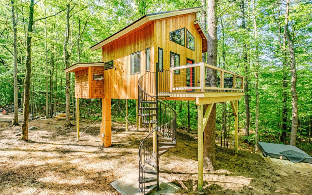 Treehouses and hobbit homes in Maine, Art Deco in Montreal, and paddle fun anywhere