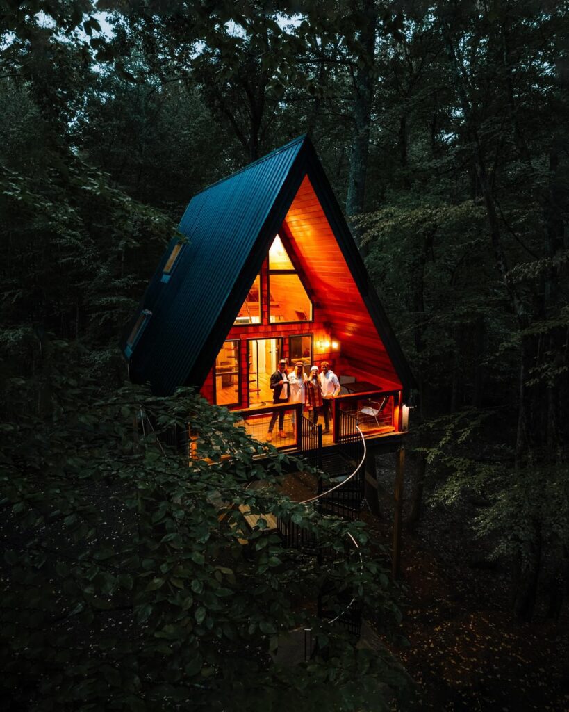 Purposely Lost Sky Frame Tree House Maine